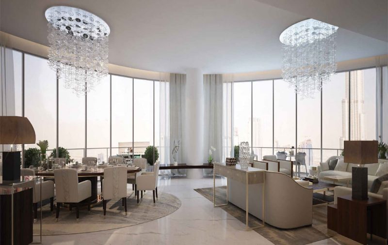 At the Address Sky Views with full Burj Khalifa and Dubai Fountains View  celebreMagazine
