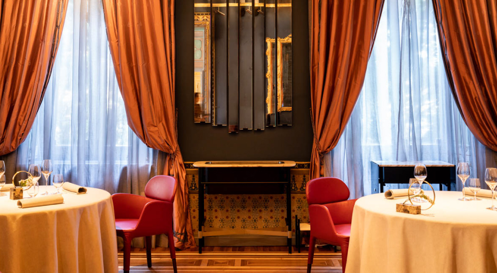 Restaurant at Villa Crespi by Antonino Cannavacciuolo