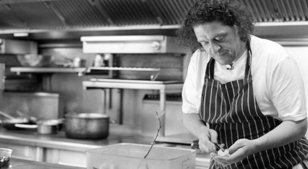 Marco Pierre White in the kitchen