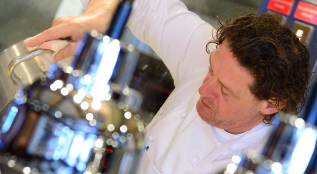 Marco Pierre White in the kitchen