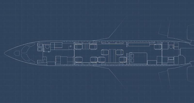 Dassault Falcon 10X Interior Layout