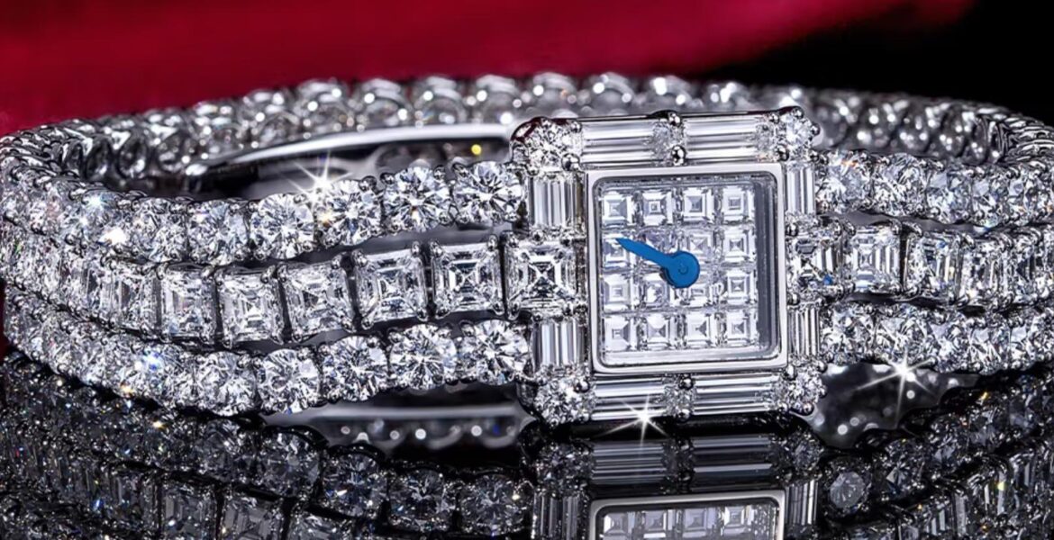Rihanna s 400 000 Jacob Co. diamond watch anklet stuns at