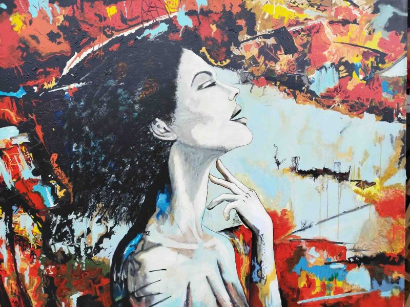 The depth intensity of Jasmin Šoljanin's vivid painting